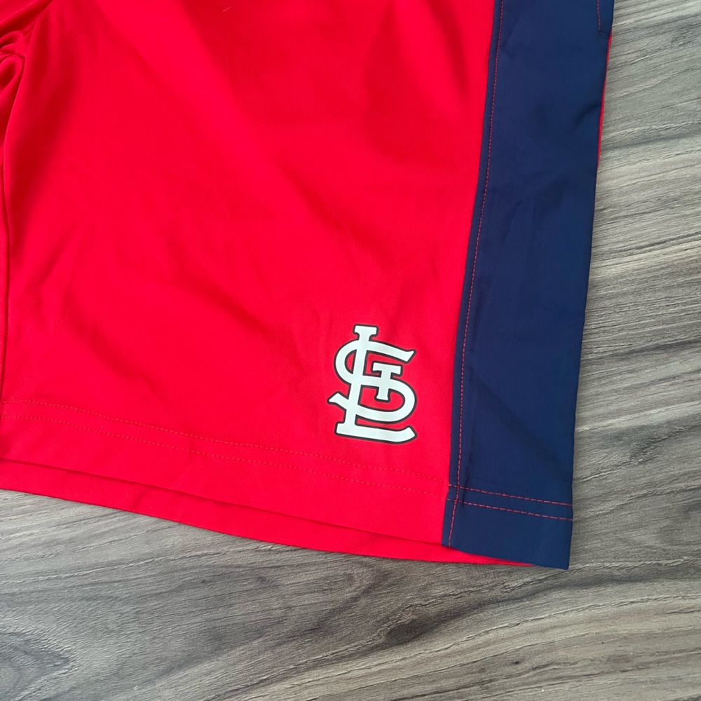 St. Louis Cardinals Iconic Poly Short with Woven Panels - Mens - Picture 2 of 5